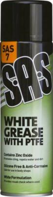 18x weißes Sprühfett mit PTFE 500ml Dose SAS7 Universal silikonfrei Bodyshop