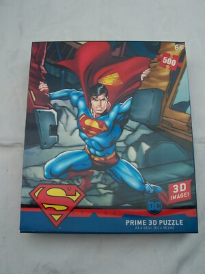 Neu DC Comics Superman Puzzle 500 Teile Prime 3D Effekt Superheld