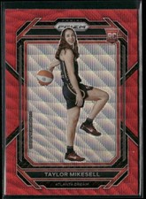 2023 Panini Prizm WNBA - Taylor Mikesell #145 Ruby Wave Prizm RC ROOKIE