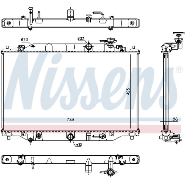 KüHler WasserküHler MotorküHler Passend FüR Mazda CX-5 KE GH 2.2 D SKYACTIV-D-image
