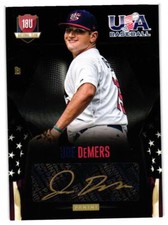 2014 Joe DeMers Panini USA Baseball Black Gold Rookie Auto 12/49