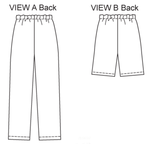 KWIK SEW SEWING PATTERN 3345 MISSES MEN'S XS-XL VERY EASY UNISEX SHORTS & PANTS - Picture 6 of 7