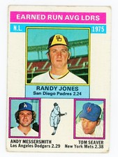 1975 NL ERA Leaders (Randy Jones / Andy Messersmith / Tom Seaver)