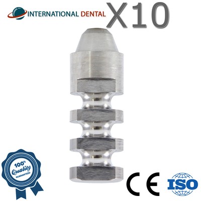 Lot Of 10 Analog For Multi Unit System 1.6mm Adapter Head Dental Fixture Lab