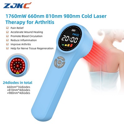 1760mW Class 4 Cold Laser Therapy Low Level Light Treatment LLLT for Pain Relief