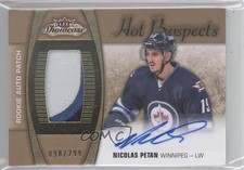 2015 Upper Deck Fleer Showcase Hot Prospects 98/299 Nicolas Petan Patch Auto 0f4