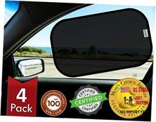 Car Window Shades - 20x12in 51x31cm 2 Semi-Transparent 2 Transparent