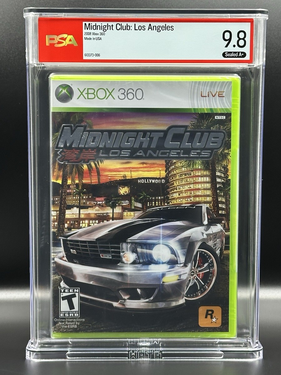 Midnight Club: Los Angeles • PSA 9.8 A+ • 1st Print • Xbox 360
