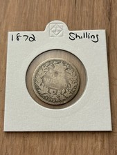 1872 Queen Victoria Silver Shilling Coin (30831)