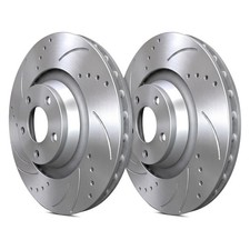 For Jaguar Xk8 00 Sp Performance Drilled Slotted 1-piece Rear Brake Rotors For Jaguar Xk8 00 Sp Performance Drilled Slotted 1-piece Rear Brake Rotors
