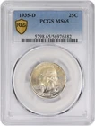 1935-D Washington Quarter MS65 PCGS