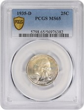 1935-D Washington Quarter MS65 PCGS