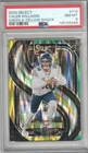 2024 Panini Select #114 Caleb Williams Green & Yellow Prizm Shock PSA 8