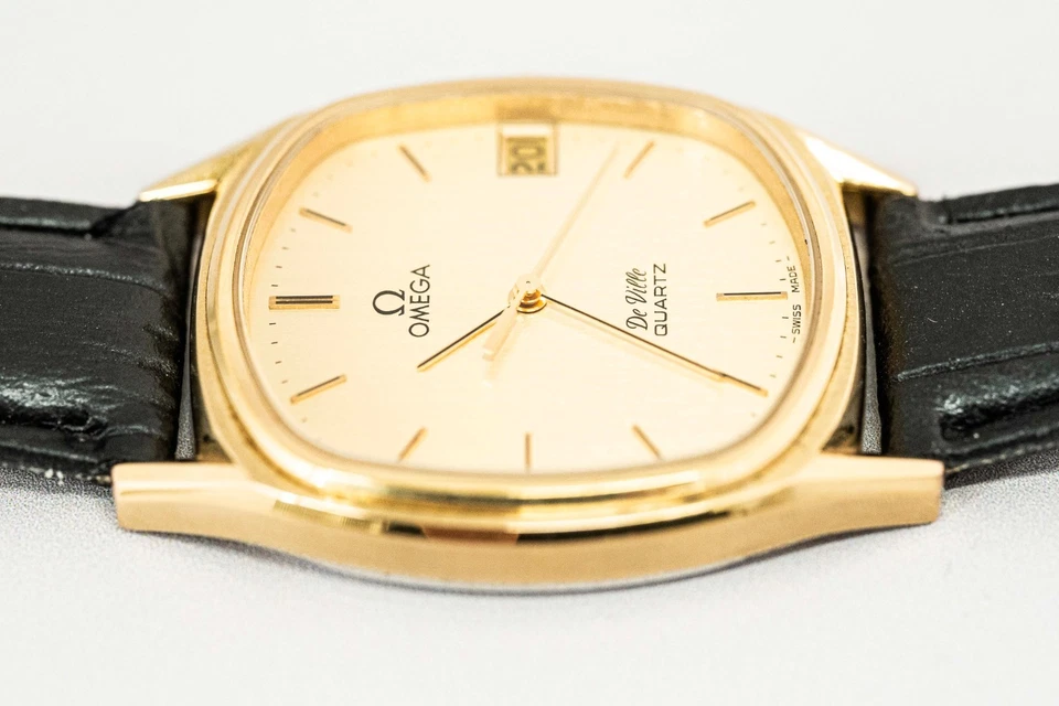 No Tariffs **NEAR MINT** Vintage OMEGA De Ville Cal.1332 Qz Push Crown 31mm Mens - Image 4 of 4