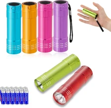 Kunhe 6 Pack Stocking Stuffers Small Mini LED Flashlight Christmas Gifts Flashli