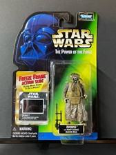Star Wars Power Of The Force Freeze Frame Zuckuss NIB Green Card