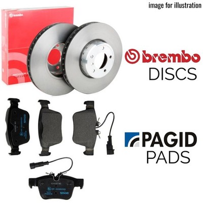 BREMBO REAR BRAKE DISCS & PAGID BRAKE PADS SET FOR KIA PRO CEED CRDI 1.6 12-18