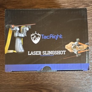 TacRight Laser Slingshot with Precision Laser Sight and Durable Yellow Bands