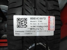 175/65R14 82T GOODYEAR GT3 6MM PRESSURE TESTED PART WORN TYRE