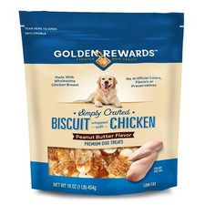 Chicken Wrapped Peanut Butter Flavor Biscuit Dog Training Treats for All Dogs 16