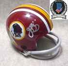 JOHN RIGGINS Signed/Autographed Redskins 2-Bar Throwback Mini Helmet BAS Beckett