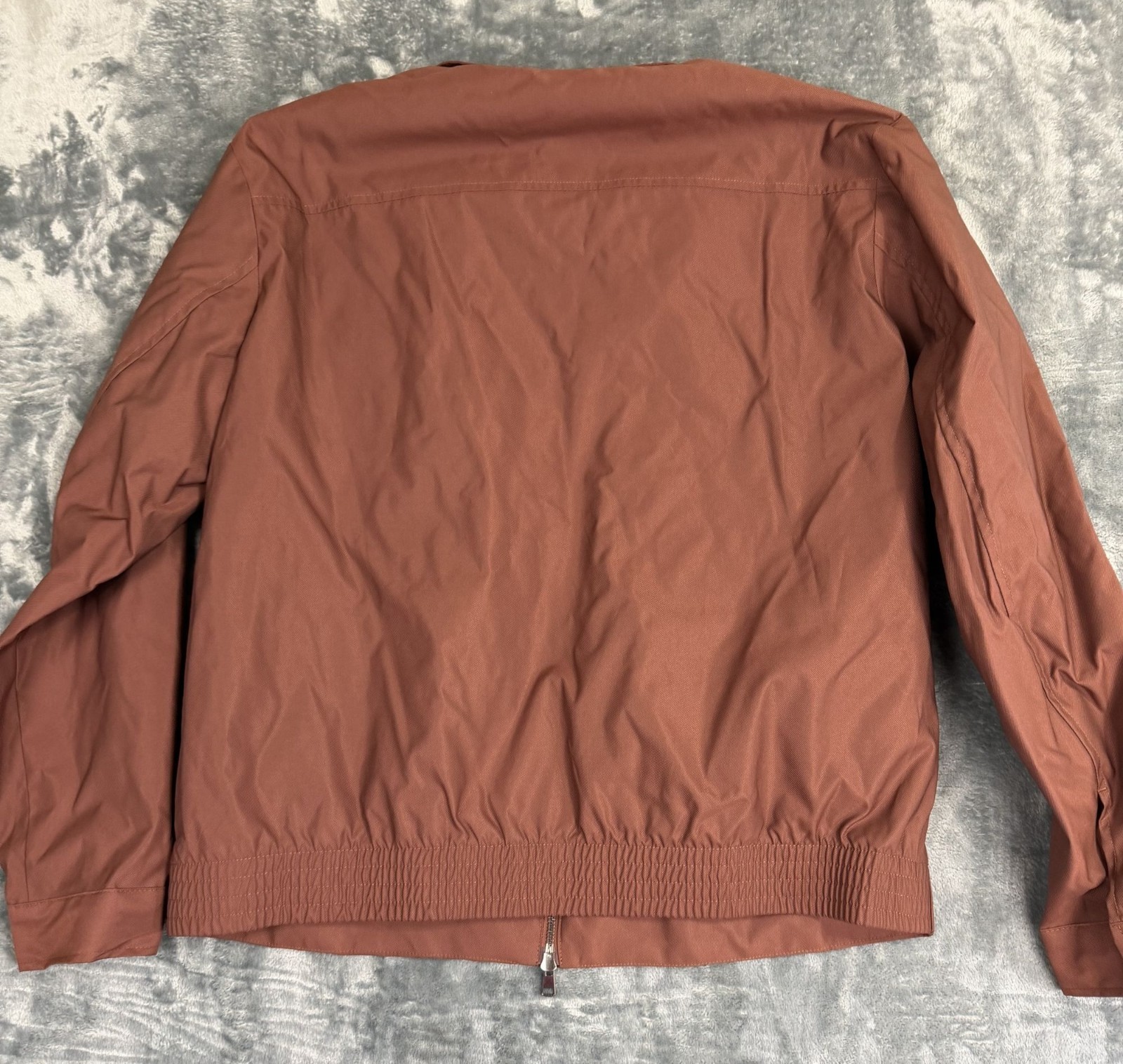 Goodfellow & Co Mens Red Brown Full-Zip Jacket Size L Lightweight NWT - second product detail image