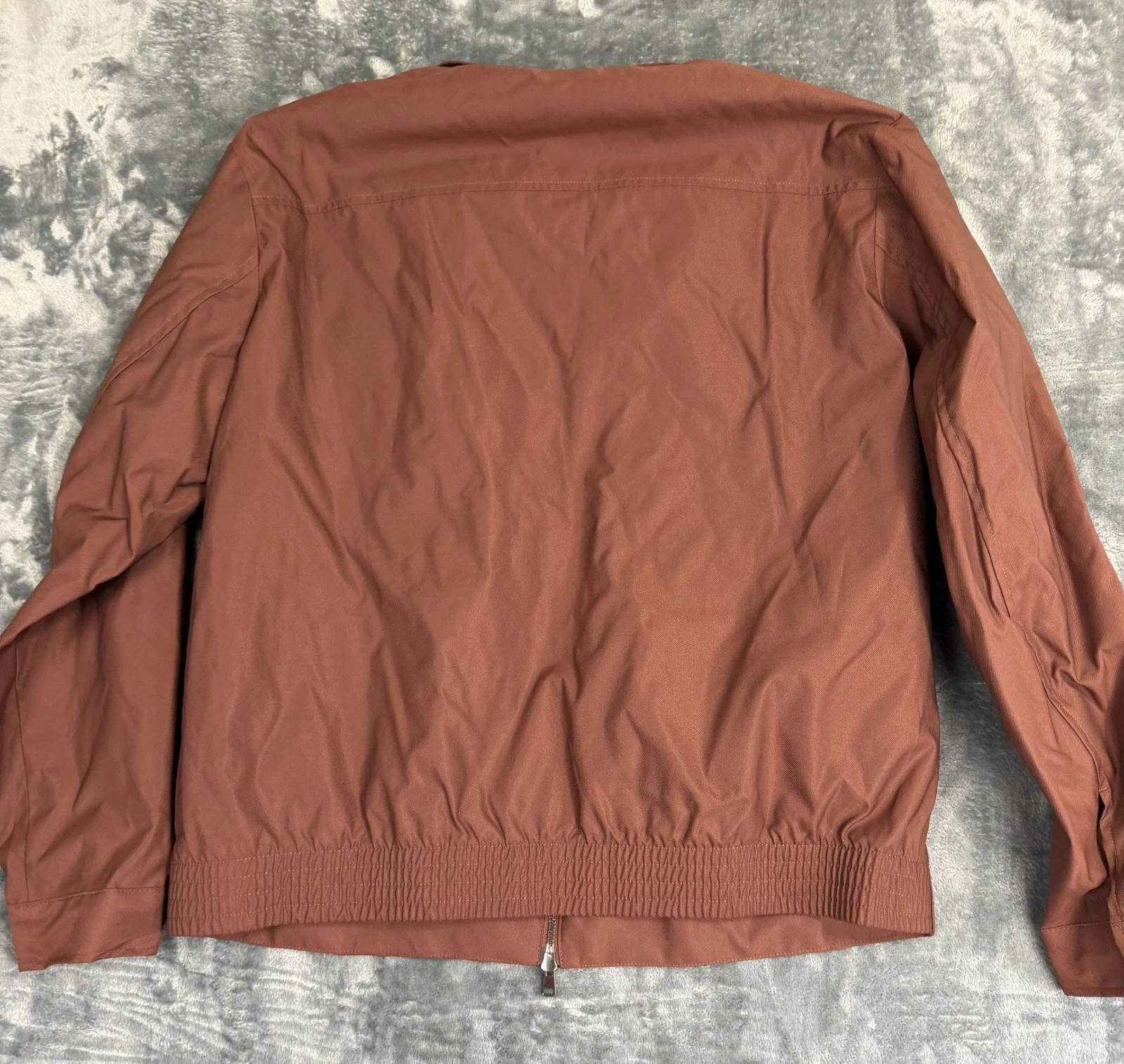 Goodfellow & Co Mens Red Brown Full-Zip Jacket Size L Lightweight NWT - product detail image 2