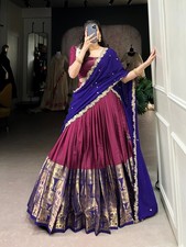 NEW DESIGNER GEORGETTE LEHENGA CHOLI WITH EMBROIDERY AND SEQUENCE WORK FOR WOMEN