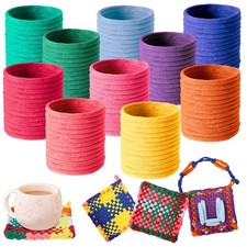 1000 PCS Weaving Loom Loops with Storage Bag-10 Color Potholder 7 inch Durabl