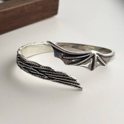 Solid 925 Sterling Silver Bracelet for Women | Vintage Handmade Simple Bangle
