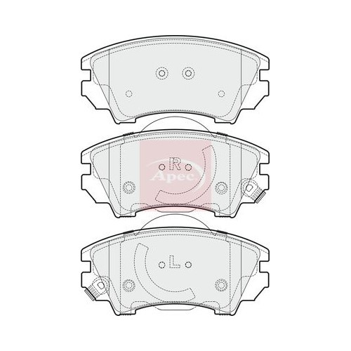 For VAUXHALL CASCADA 2013 on BRAKE PADS (FRONT) (R90) PAD1684