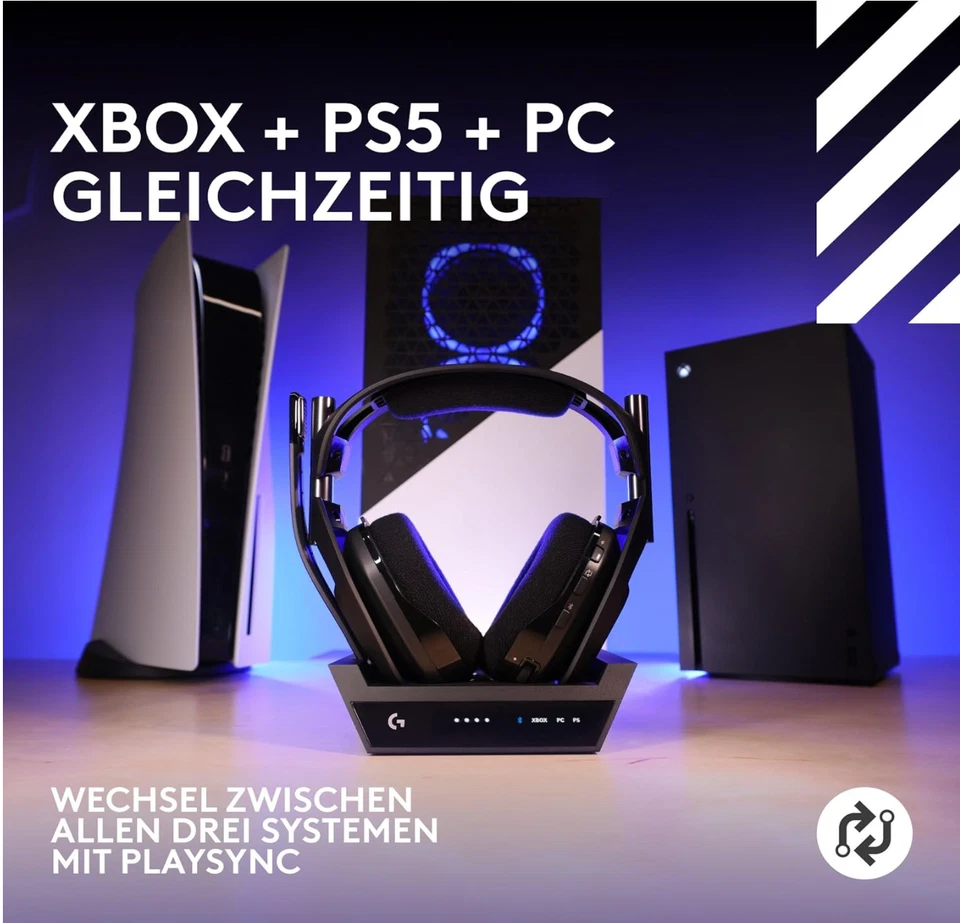 Logitech G ASTRO A50 X LIGHTSPEED kabelloses Gaming-Headset + Basisstation Neu - Bild 2 von 4