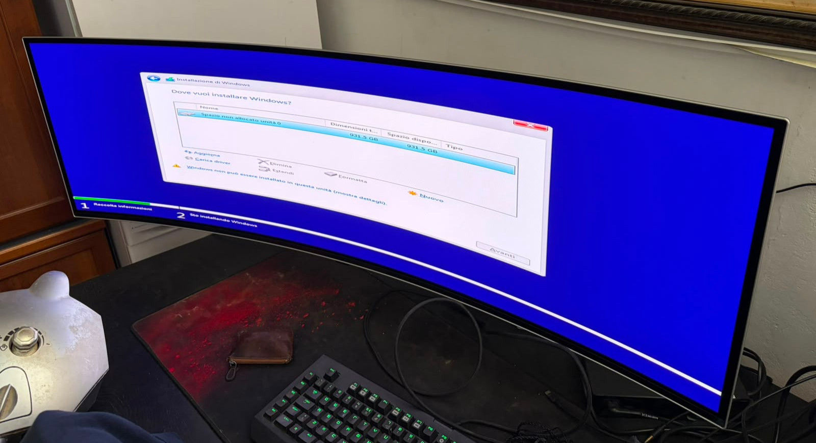 Samsung Odyssey G9 G95SC 49" DQHD OLED Monitor da Gioco Intelligente Curvo