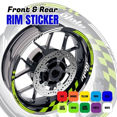 red Wheel Stickers Rim GP01 For Kawasaki Ninja 1000 SX 2011-2019 17 18 19