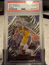 2022 Panini Select - Max Christie Zebra #181 (RC)