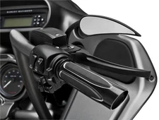 Arlen Ness Depth Cut Comfort Grips - Black Motorcycle Street Bike 07-053