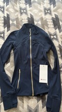 Lululemon Navy Full Zip Track Jacket w/ Pocke...