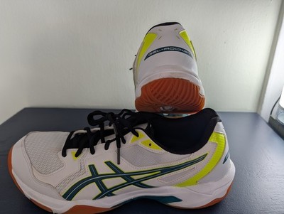 ASICS Gel-Rocket Men's Volleyball Shoes - Size 12 (White/Yellow)