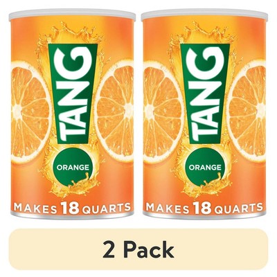 (2 pack) Tang Jumbo Orange Drink Mix with Vitamin C, 58.9 oz Canister New
