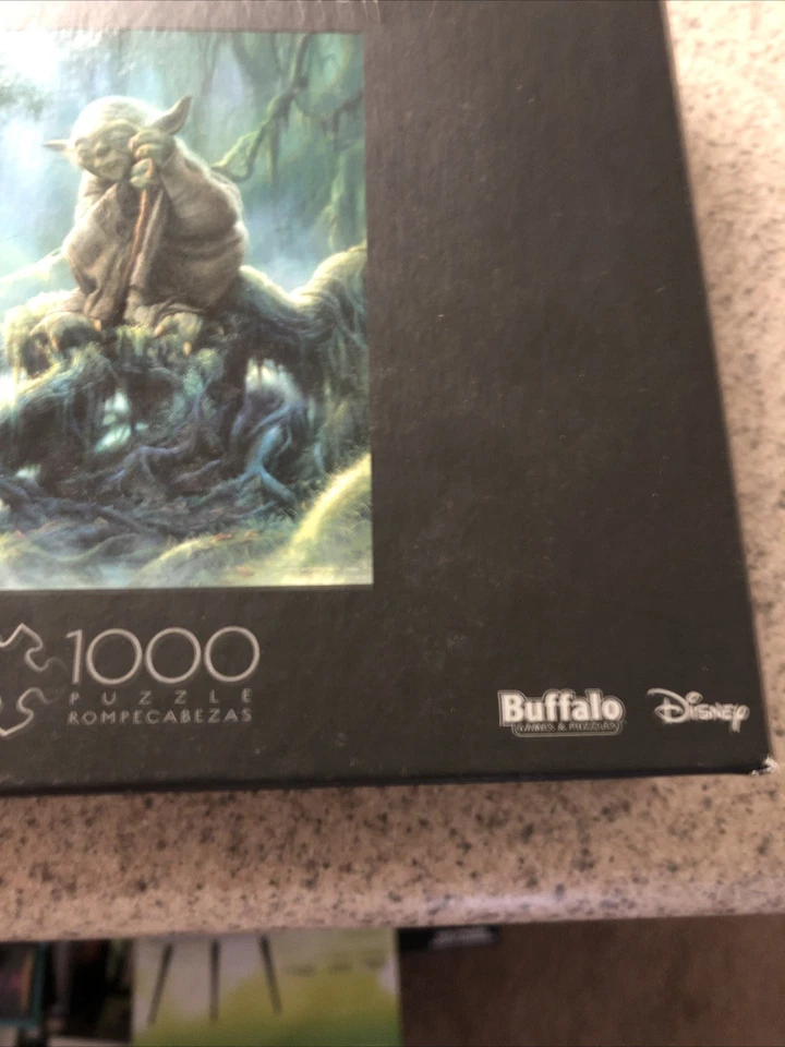 Jigsaw Puzzle Star Wars Yoda 1000 Pieces 26.75" x 19.75" Disney Buffalo NEW - Image 2 of 4