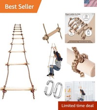 Tree Climbing Rope Ladder for Adults Kids 16ft - Hanging Ladder - Outdoor o...