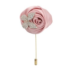 Rose Lapel Pin for Men Suit Brooch Purple