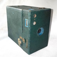 Kodak 2A GREEN Rainbow Hawk-Eye Model B Vintage Box Camera