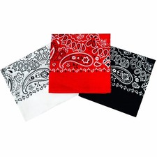 HankieWorld Bandanas for Women and Men  3 Pack Super Large, 3 Pack-classic