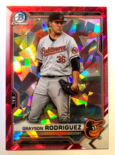 2021 Bowman Chrome Draft Sapphire Edition Red #/5 Grayson Rodriguez