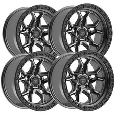 Set Of 4 Fittipaldi Off-road Ft112ab 17x9 5x5 -12mm Gunmetal Wheels Rims Set Of 4 Fittipaldi Off-road Ft112ab 17x9 5x5 -12mm Gunmetal Wheels Rims
