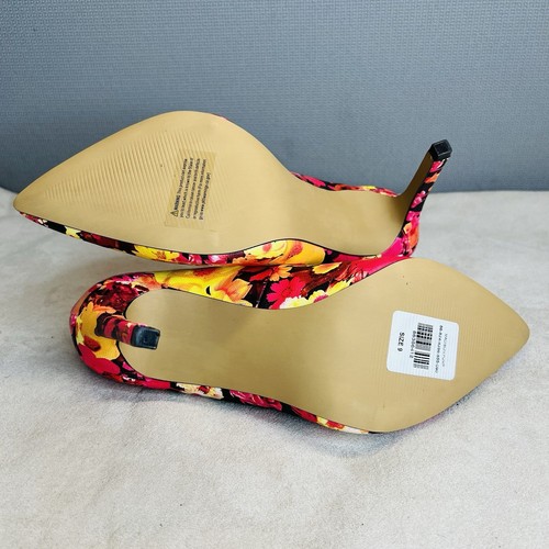 New York & Co Damenschuhe Lackleder Stiletto 9M Blumenmuster spitz zulaufend neu - Bild 9 von 9