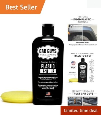 Rain-Resistant Plastic Restorer - 8 Oz Kit for Effortless Detailing Excellence