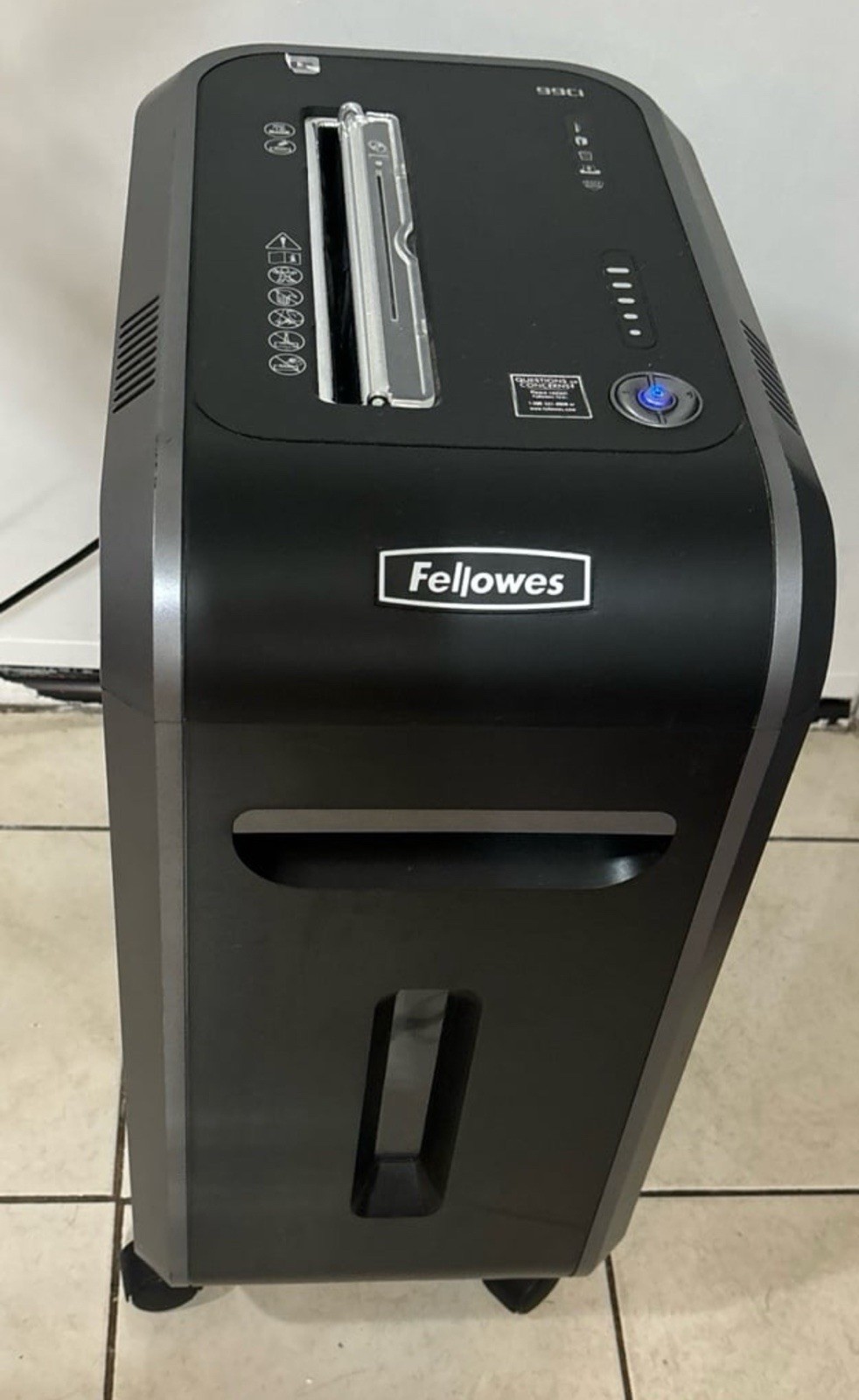 Fellowes Powershred 99Ci 100% Jam Proof Cross-Cut Paper Shre
