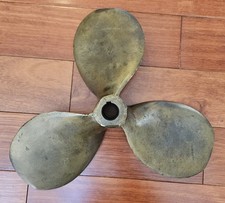 Antique Bronze 3 Blade Boat Propeller Prop 14x10 Vintage Rare Unique Part